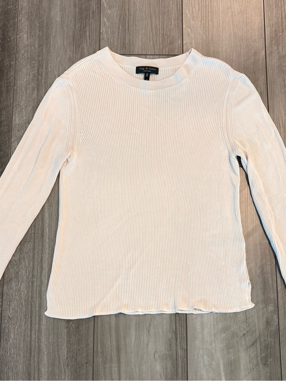 Rag and Bone Ribbed Crew Top - Picture 2 of 3